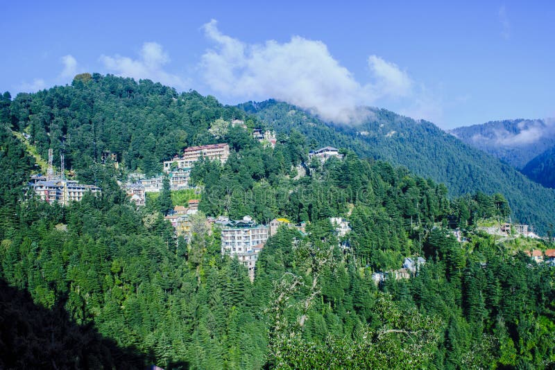 Panoramic View of Hill Station Stock Image Image of dalhousie, mountains 73460253