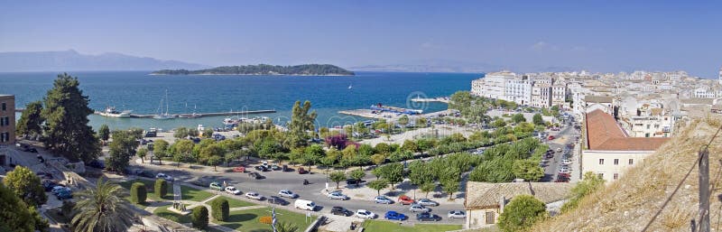 Panoramic view of Kerkyra