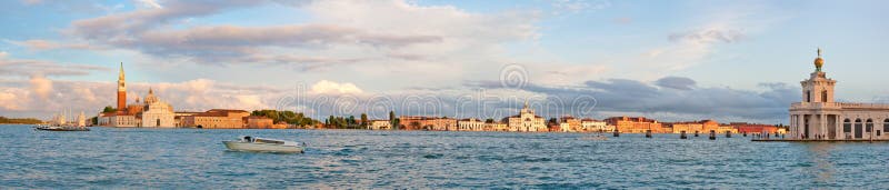 Panoramic view at the lagoon