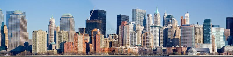 Panoramic View of Manhattan skyline