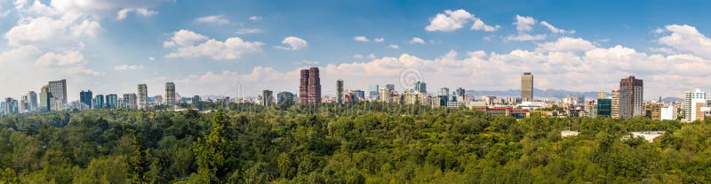 Panoramic View of Mexico City - Mexico stock photos