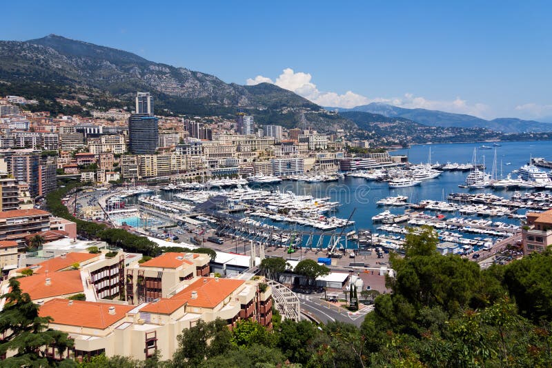 Monte Carlo Panorama stock photo. Image of monaco, boats - 4348092