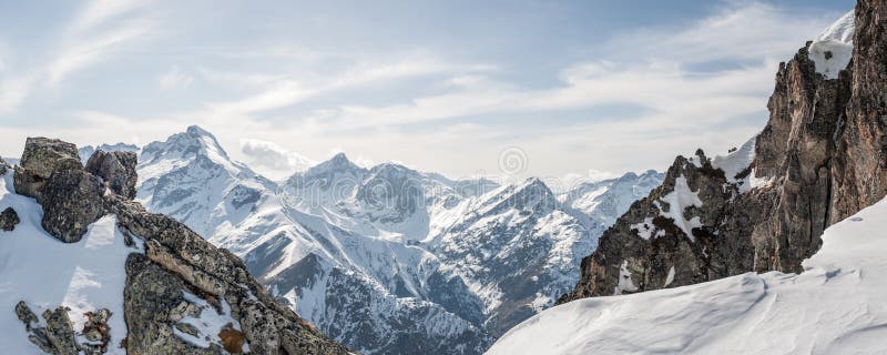 Panoramic view of the mountains