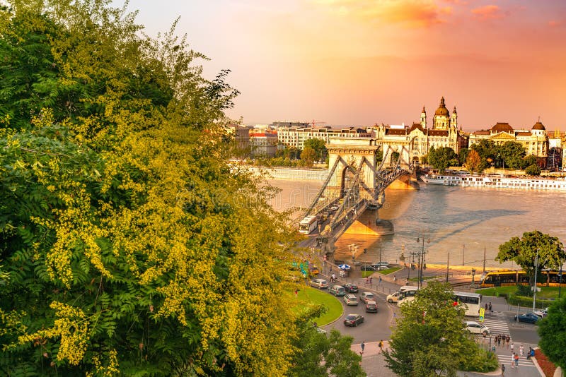 Panoramic View Over Budapest And The River Danube Editorial Photography ...