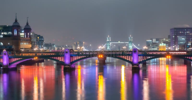 London Bridge, River Thames and the Towers of London