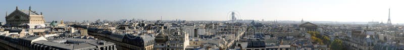 Panoramic view of Paris in high definition -France