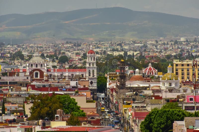 Panoramic View of Puebla, Mexico Editorial Stock Photo Image of