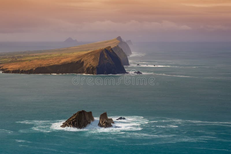 Panoramic View of the Rugged Coastline of the Three Sisters Kingdom of ...
