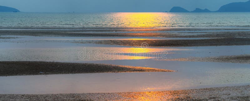 Panoramic view seashore