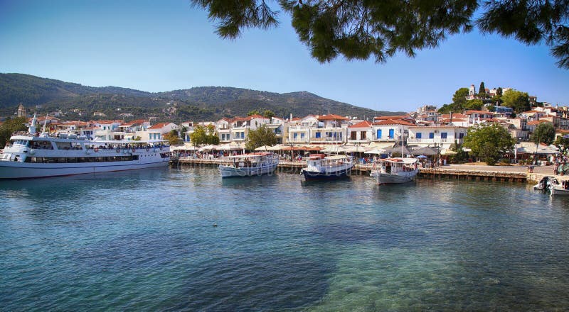 Skiathos Island in Greece royalty free stock photos