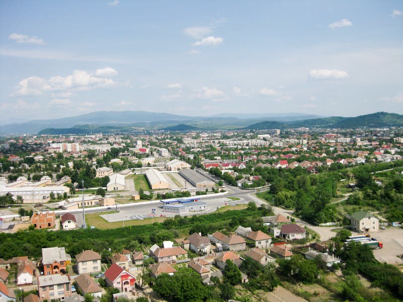 Panoramic view to Mukacheve