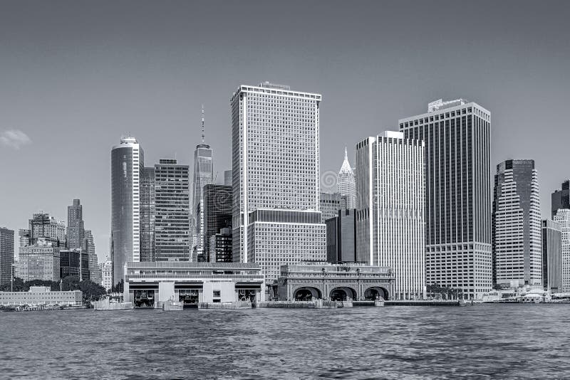 Panoramic views of the New York City Manhattan royalty free stock image Panoramic views of the New York City Manhattan royalty free stock image