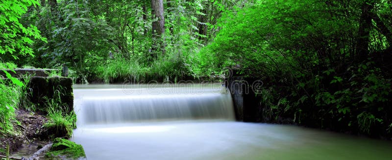 Panoramic waterfall