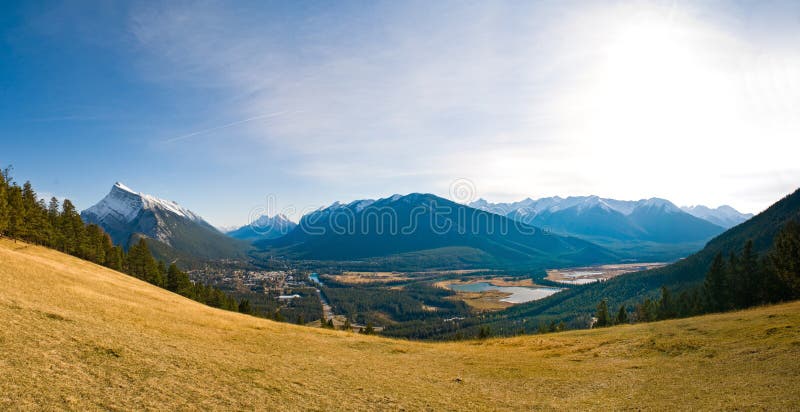 Panoramiczny Banff widok