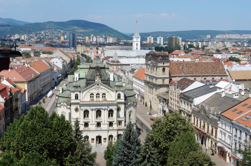 Panorama von Kosice stockbilder