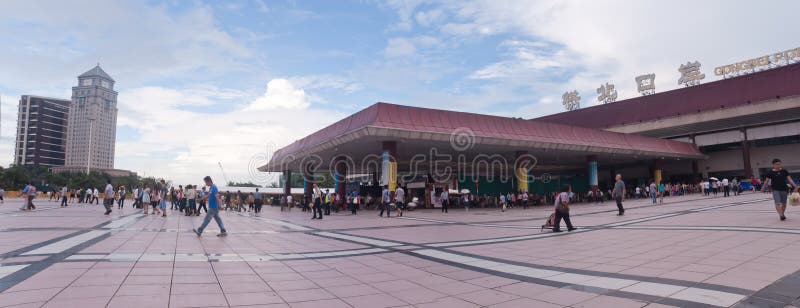 Panoramy Gongbei port, Zhuhai, Chiny obrazy stock Panoramy Gongbei port, Zhuhai, Chiny obrazy stock