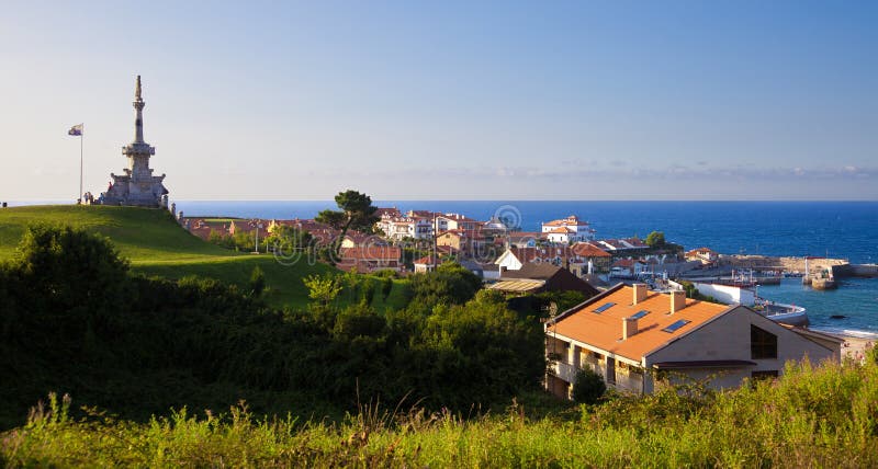 Panorâmico do ville de Comillas fotos de stock Panorâmico do ville de Comillas fotos de stock