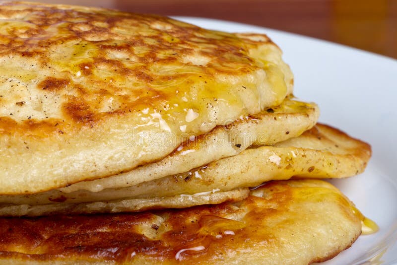 Panquecas de Pequeno-Almoço imagem de stock