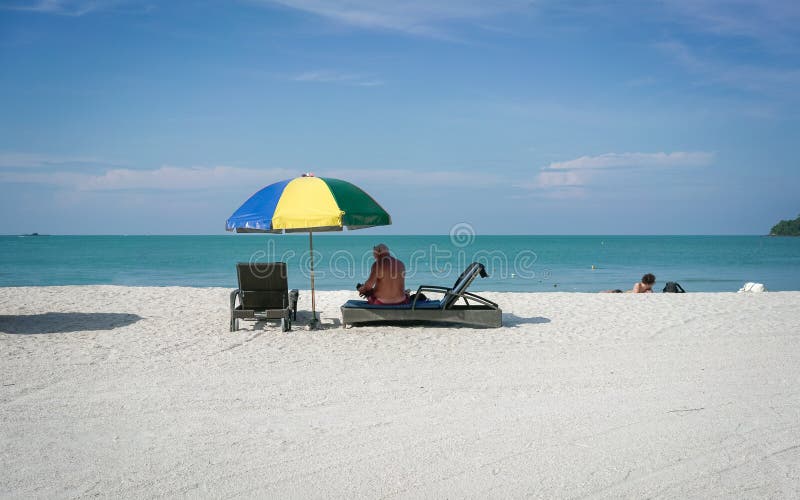 Pantai cenang langkawi μαλαισία στοκ εικόνες