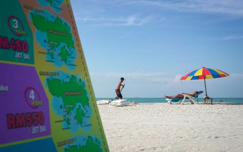 Pantai cenang langkawi μαλαισία στοκ φωτογραφία με δικαίωμα ελεύθερης χρήσης