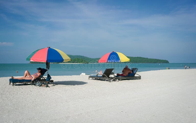 Pantai Cenang Langkawi Μαλαισία στοκ εικόνες