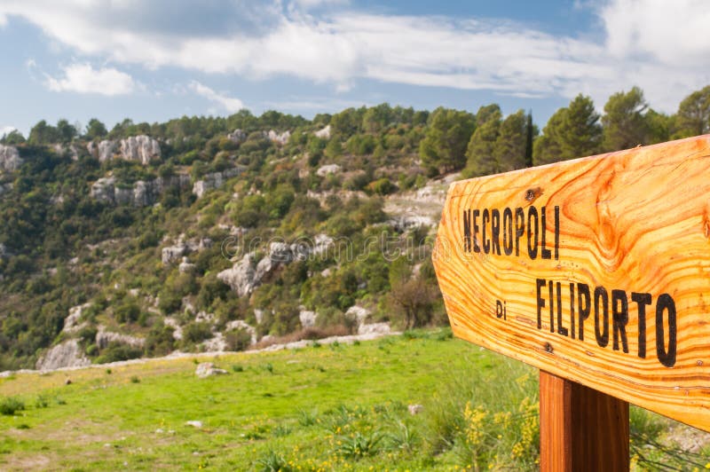 Exploration de Pantalica photo libre de droits