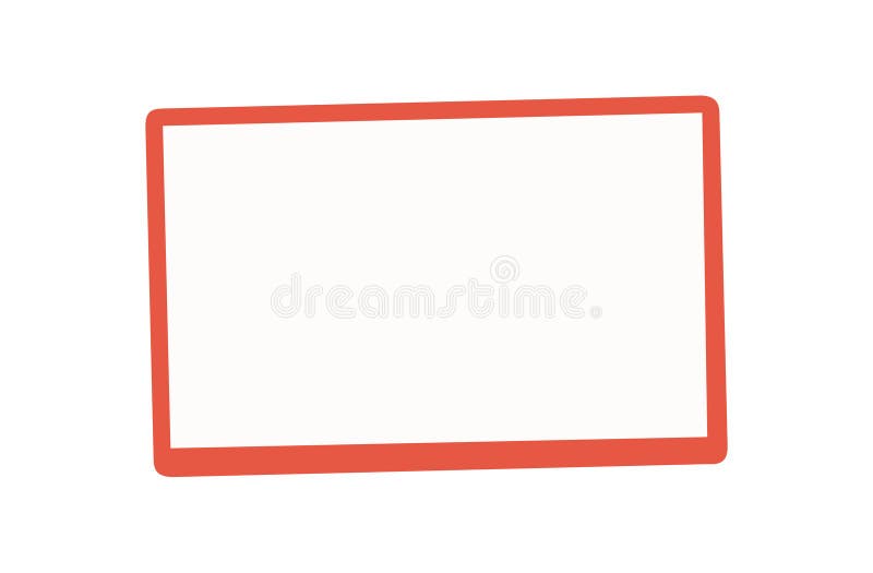 Pantalla de Tablet PC en blanco con acción de usuario ilustración del vector