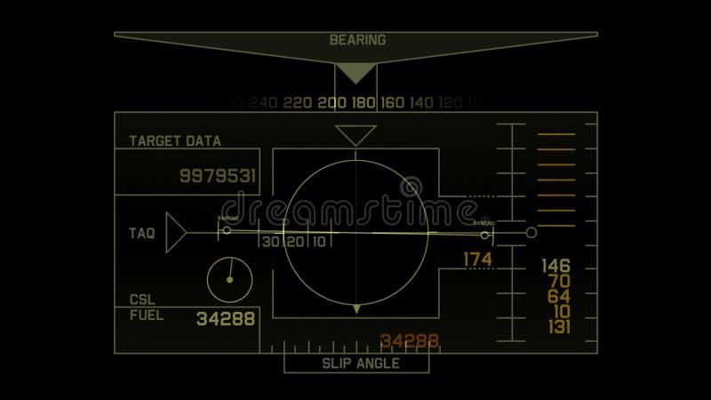 pantalla de visualización de la tecnología de la señal de GPS del radar 4k, navegación del ordenador de datos de la ciencia ficci