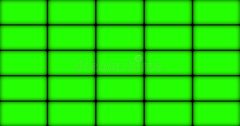 Pantalla Múltiple Con Tecla Croma Verde Pantalla En Negro Almacen De Video  - Vídeo de observar, verde: 216624935