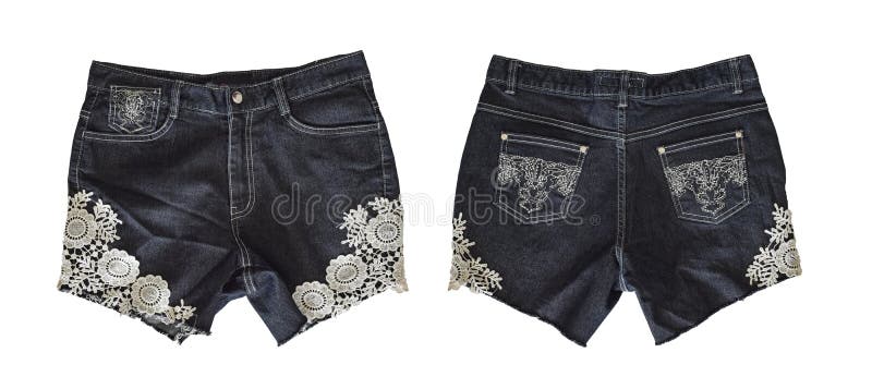 Pantalones cortos del dril de algodón para la hembra imágenes de archivo libres de regalías Pantalones cortos del dril de algodón para la hembra imágenes de archivo libres de regalías