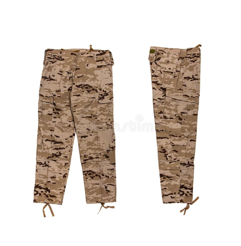 Pantalones Militares De Camuflaje. Ropa De Soldado. Aislar Sobre Una  Espalda Blanca Imagen de archivo - Imagen de fuerzas, objeto: 260363995