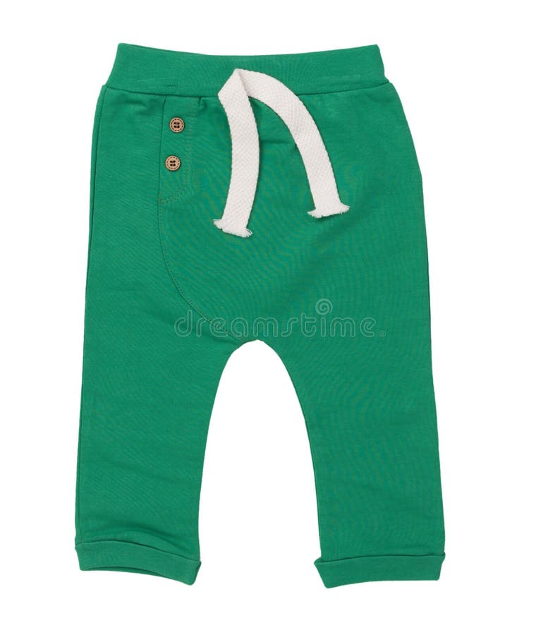 Pantalones Verdes Del Niño Aislado En El Fondo Blanco Foto de archivo -  Imagen de blanco, objeto: 94752216