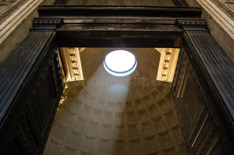 Pantheon Roof editorial image. Image of italian, marble 49528990