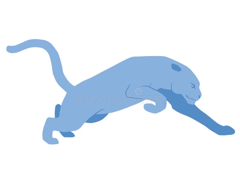 Blue panther, running stock illustration. Illustration of panther - 144745613 Blue panther, running stock illustration. Illustration of panther - 144745613