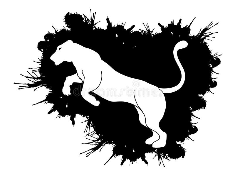 Jumping Panther Stock Illustrations – 287 Jumping Panther Stock