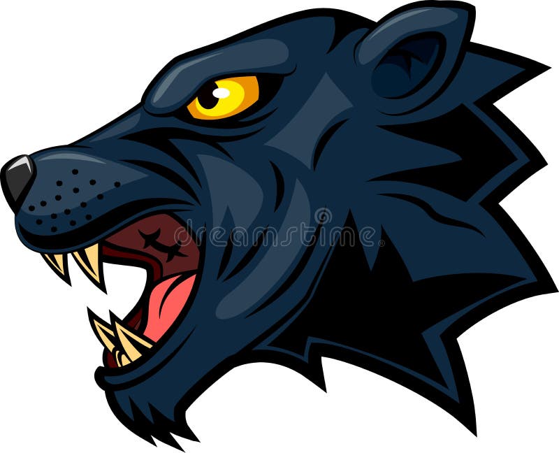 Panther mascot face stock vector. Illustration of animal - 93473723