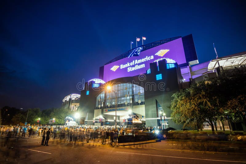 Panthers NFL Stadium in downtown Charlotte