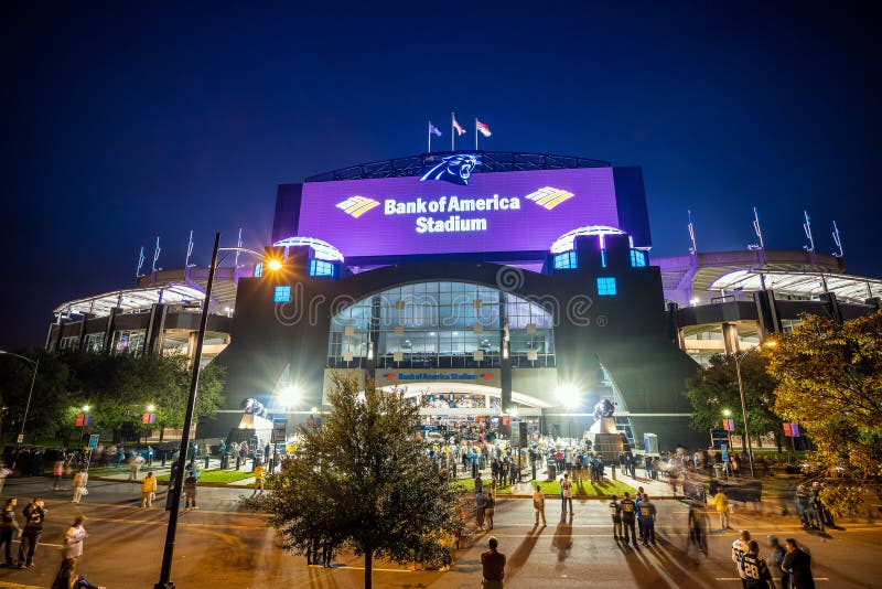 Panthers NFL Stadium in downtown Charlotte