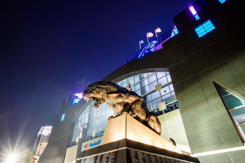 Panthers NFL Stadium in downtown Charlotte