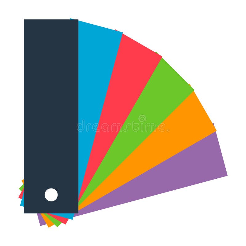 Pantone color icon, colorful graphic catalog symbol, color template web vector illustration vector illustration