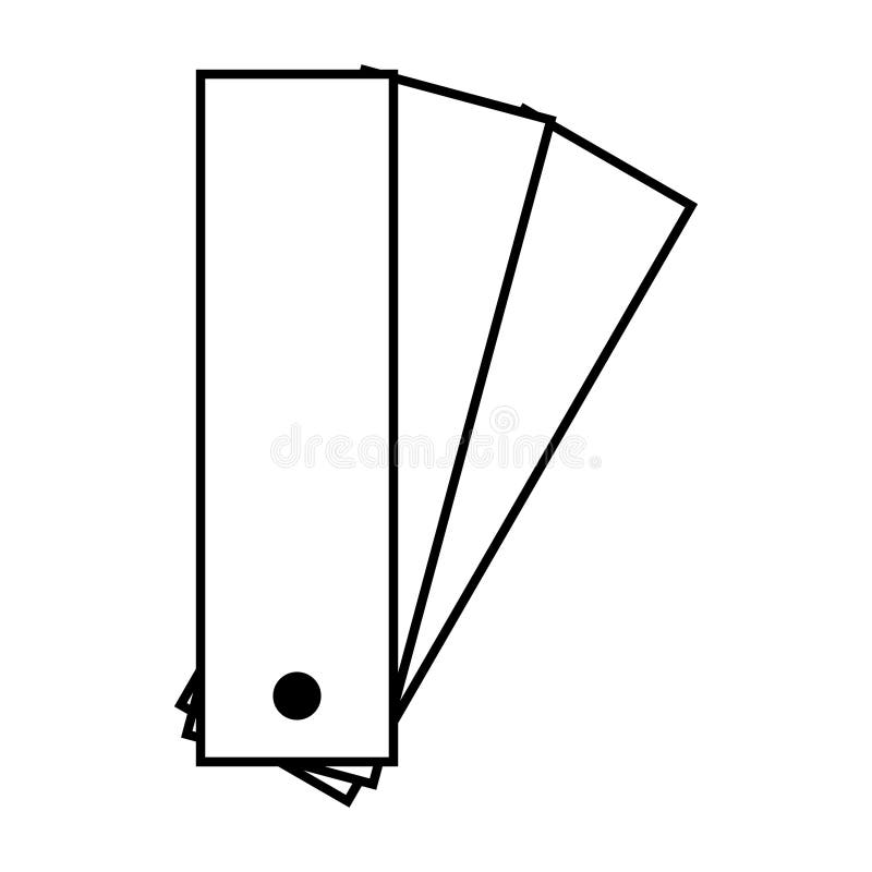 Pantone color icon, colorful graphic catalog symbol, color template web vector illustration vector illustration