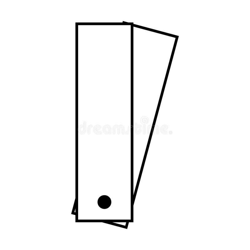 Pantone color icon, colorful graphic catalog symbol, color template web vector illustration royalty free illustration