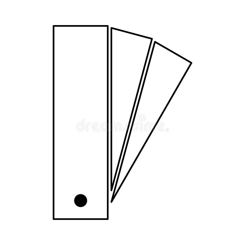 Pantone color icon, colorful graphic catalog symbol, color template web vector illustration stock illustration