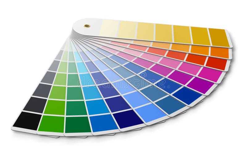 Pantone color palette guide vector illustration