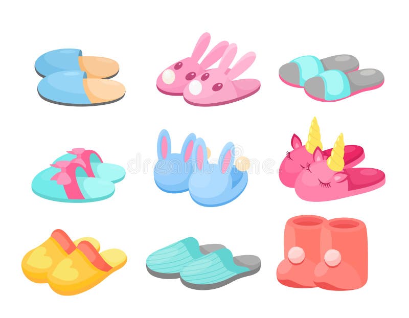 Pantuflas Ilustraciones Vectoriales Dibujos Animados Colección De Calzado De Casa Plana De Diferentes Colores Zapatos Zapatillas C Ilustración del Vector - Ilustración de conejo, pijama: 185912371 Pantuflas Ilustraciones Vectoriales Dibujos Animados Colección De Calzado De Casa Plana De Diferentes Colores Zapatos Zapatillas C Ilustración del Vector - Ilustración de conejo, pijama: 185912371