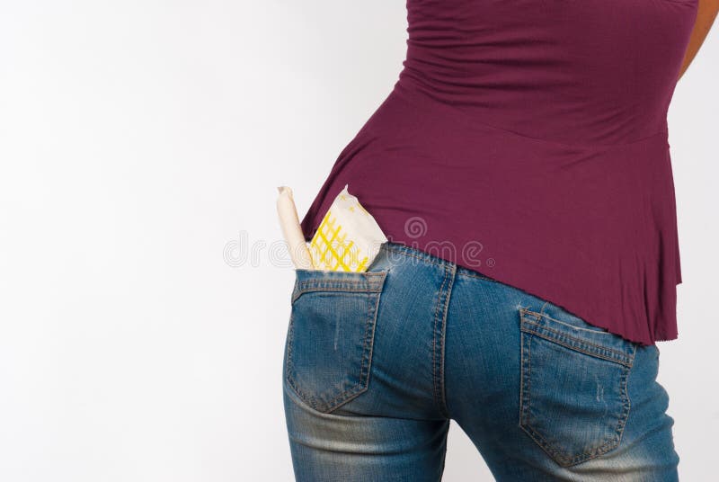 Panty liner and tampon stock photo. Image of space, liner 27153214