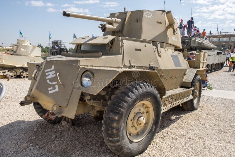 Panzerkampfwagen M IVF Marmon-Herrington an gepanzertem Korps-Museum Latrun lizenzfreies stockfoto Panzerkampfwagen M IVF Marmon-Herrington an gepanzertem Korps-Museum Latrun lizenzfreies stockfoto
