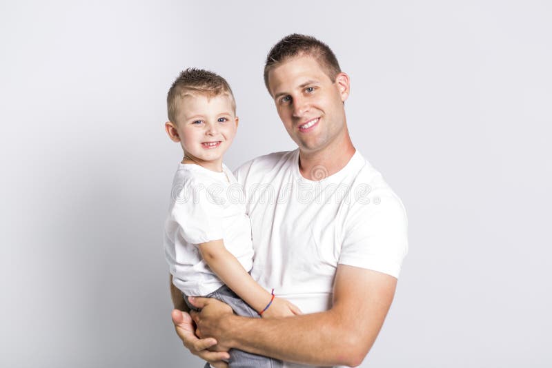 Papa avec le fils images libres de droits Papa avec le fils images libres de droits