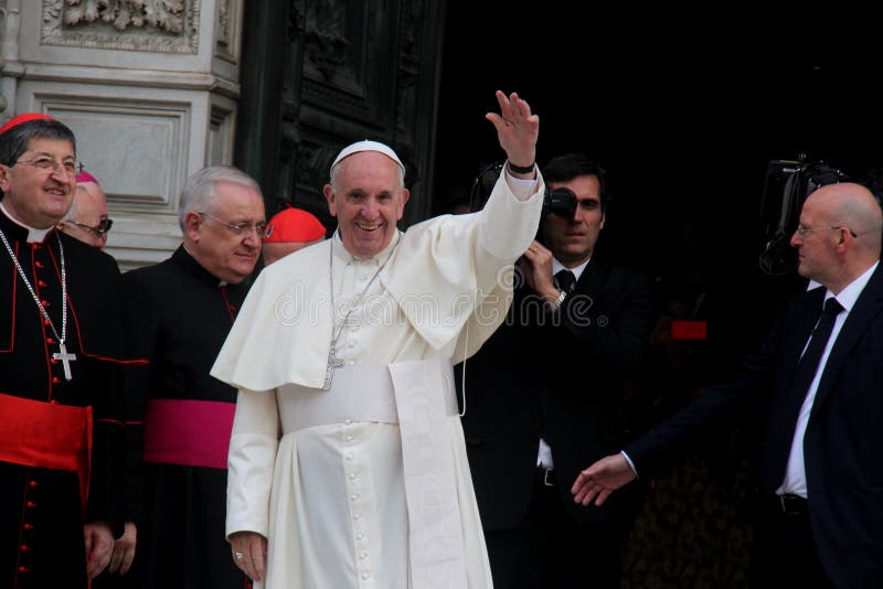 Papa Bergoglio Francesco em Florença imagens de stock Papa Bergoglio Francesco em Florença imagens de stock