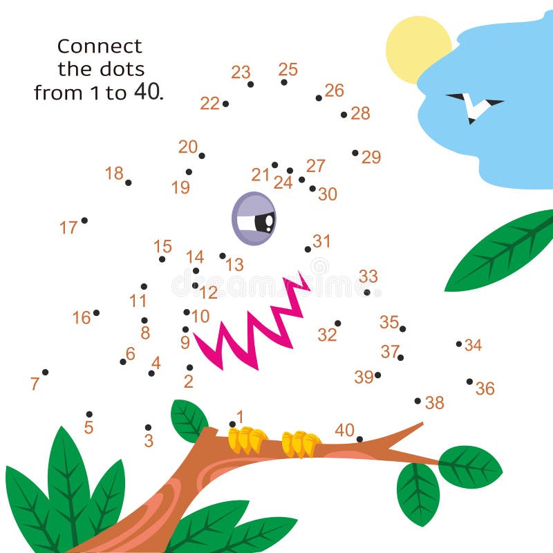 Jogo de educação de jogos de números para crianças papagaio em um galho no  fundo da floresta tropical
